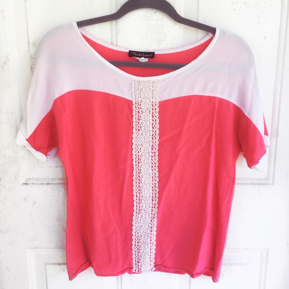 Short Sleeve Light Pink Blouse